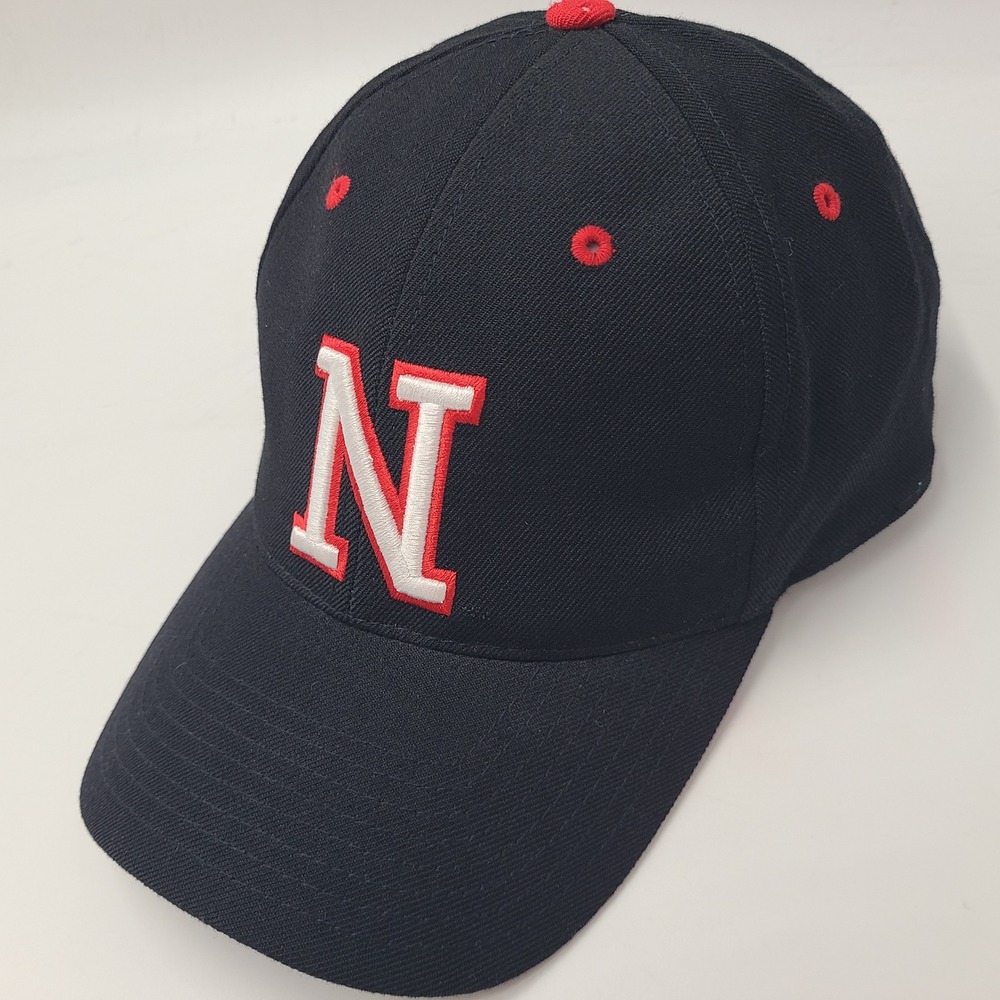Nebraska Cornhuskers Hat Fitted 7 5/8 Top of the World Black Red NCAA Wool Men